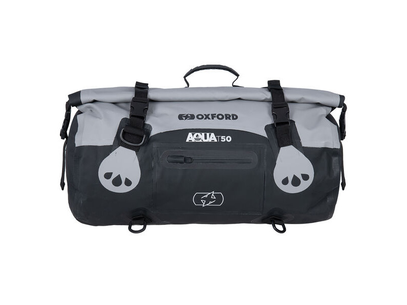 OXFORD Aqua T-50 Roll Bag - Black/Grey click to zoom image