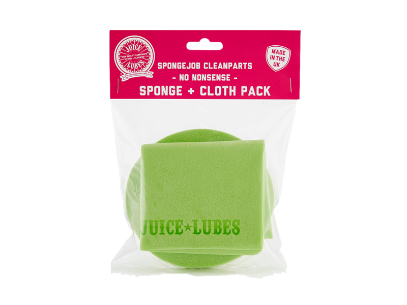 JUICE LUBES SpongeJob CleanParts, Sponge and Cloth Pack click to zoom image