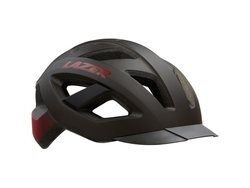 LAZER Cameleon Helmet, Matte Black/Red click to zoom image