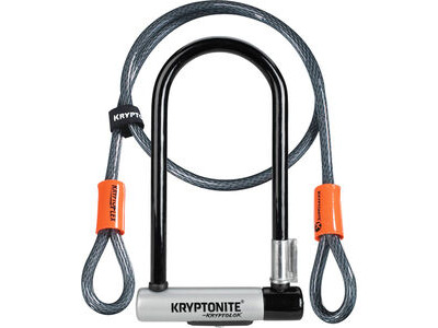 KRYPTONITE Standard U-Lock With 4 Foot Kryptoflex Cable Sold Secure Gold