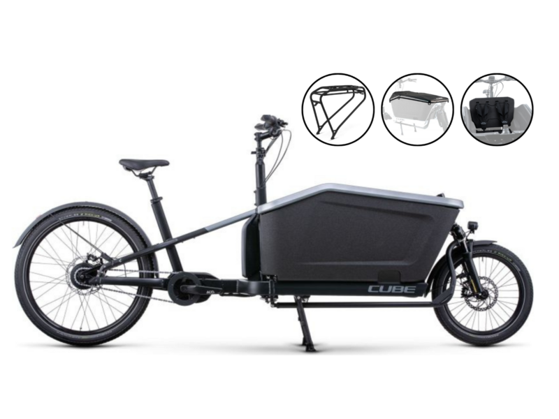 CUBE Cargo Hybrid 500 Flashgrey/black 20" click to zoom image