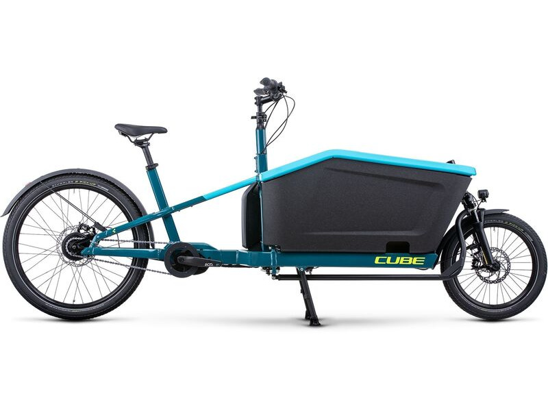 CUBE Cargo Hybrid 500 Blue/lime 20" click to zoom image