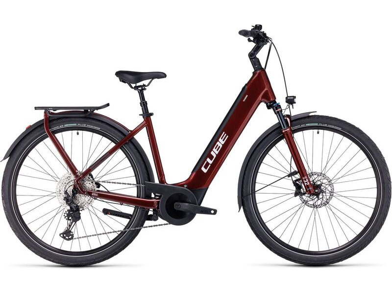 CUBE Touring Hybrid Exc 625 Easy Entry Red/white click to zoom image