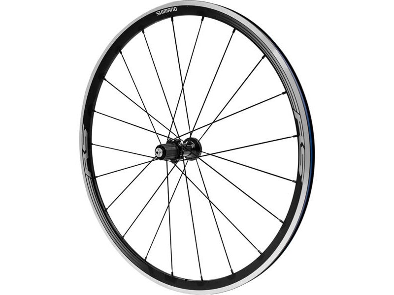 SHIMANO WH-RS330 wheel, clincher 30mm, 11-speed, black, rear click to zoom image