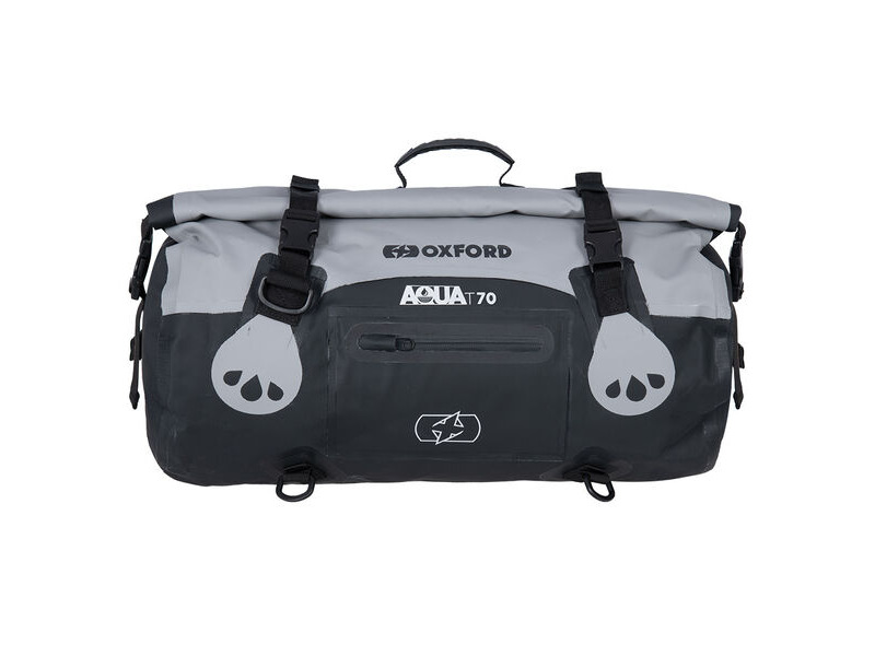 OXFORD Aqua T-70 Roll Bag - Grey/Black click to zoom image