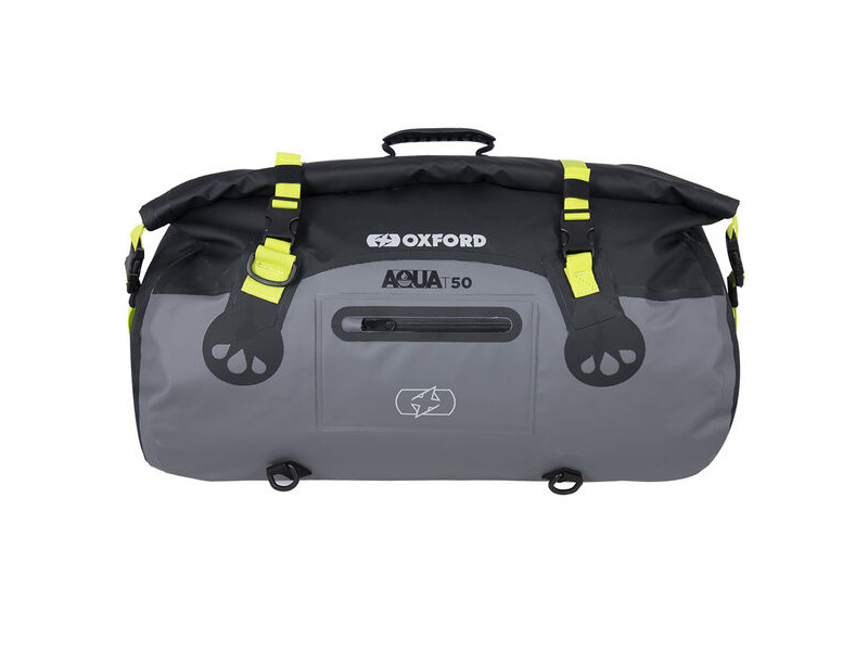 OXFORD Aqua T-50 Roll Bag - Black/Grey/Fluo click to zoom image