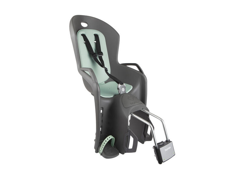 HAMAX Amiga Child Bike Seat Dark Grey / Green click to zoom image