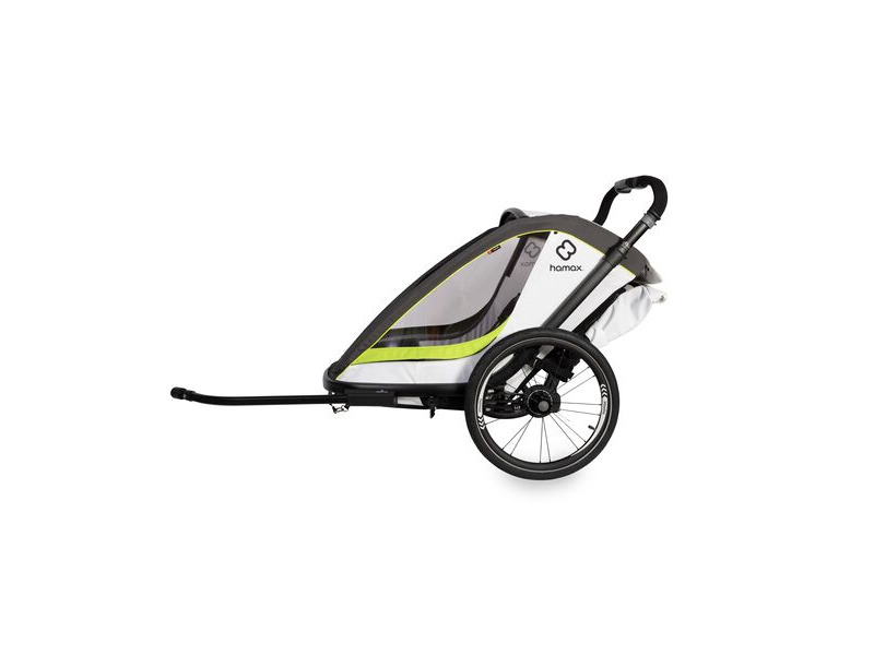 HAMAX Breeze Child Bike Trailer White/Green click to zoom image