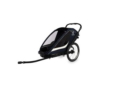 HAMAX Breeze Twin Child Bike Trailer Navy/Cream