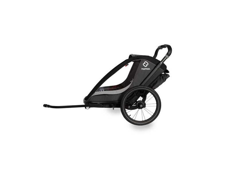 HAMAX Cocoon Child Bike Trailer Grey/Black click to zoom image