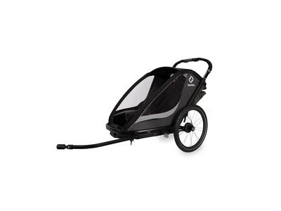 HAMAX Cocoon Twin Child Bike Trailer Grey/Black