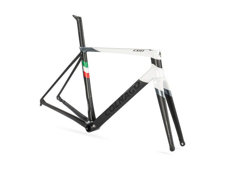 COLNAGO C68 Disc Carbon Frameset White Grey Italy click to zoom image