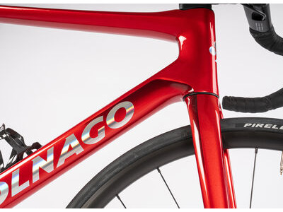 COLNAGO V4 Disc 2025 Complete Road Bike Ultegra Di2 12 Speed Red Silver, VDRD click to zoom image