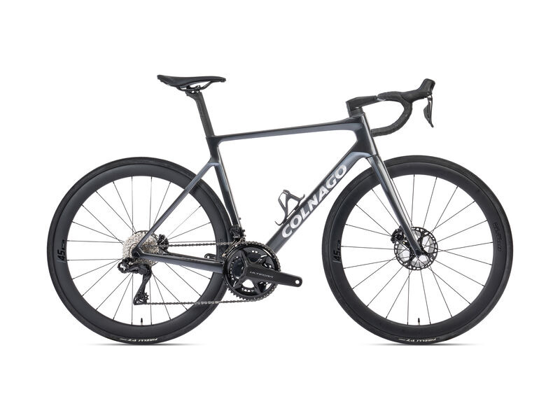 COLNAGO V4 Disc 2025 Complete Road Bike SC45 Wheels Ultegra Di2 12s Black Grey click to zoom image
