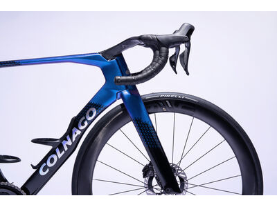 COLNAGO Y1RS Disc 2025 Carbon TT Aero Frameset Blue & Black click to zoom image
