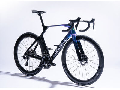 COLNAGO Y1RS Disc 2025 Carbon TT Aero Frameset Blue & Black click to zoom image