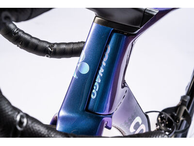 COLNAGO Y1RS Disc 2025 Carbon TT Aero Frameset Blue & Black click to zoom image