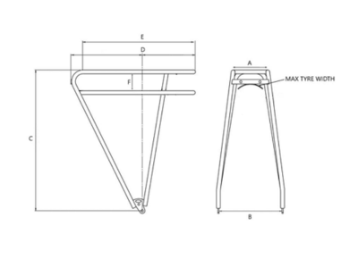 TORTEC TOUR REAR RACK click to zoom image