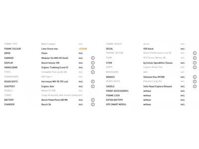 VELO DE VILLE LOADY 500 20" 5 speed Shimano Nexus One size Lime Green Matt  click to zoom image