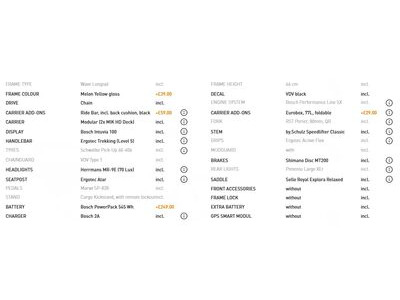 VELO DE VILLE LOADY 500 20" 5 speed Shimano Nexus One size Mellow Yellow Gloss  click to zoom image