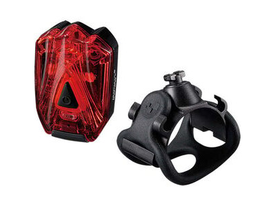 INFINI Lava super bright micro USB rear light with QR bracket black with red lens