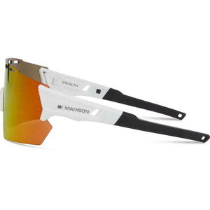 MADISON Stealth Glasses - 3 pack - gloss white / fire mirror / amber & clear lens click to zoom image