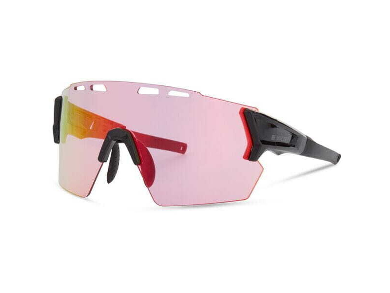 MADISON Stealth Glasses - 3 pack - gloss black / pink rose mirror / amber & clear lens click to zoom image