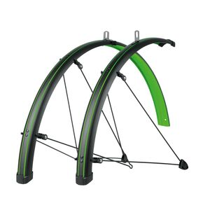 SKS Bluemels Stingray 28 Mudguard Set 45mm 28" 45MM MATT BLACK/LIME GREE  click to zoom image