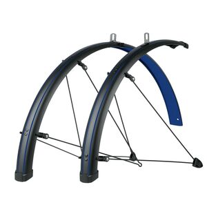 SKS Bluemels Stingray 28 Mudguard Set 45mm 28" 45MM MATT BLACK/OCEAN BLU  click to zoom image