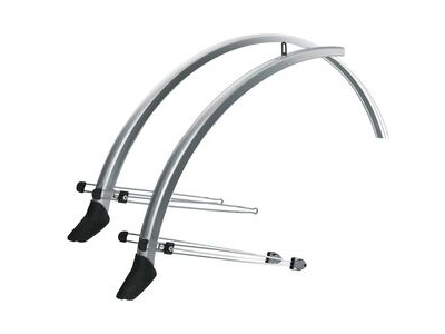 SKS Commuter Mudguard Set With Spoiler Silver 28"