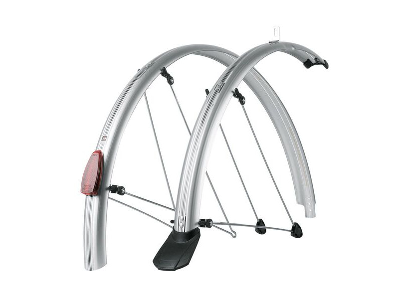 SKS Chromoplastics Mudguard Set 26 P65: Silver 65mm 26" click to zoom image