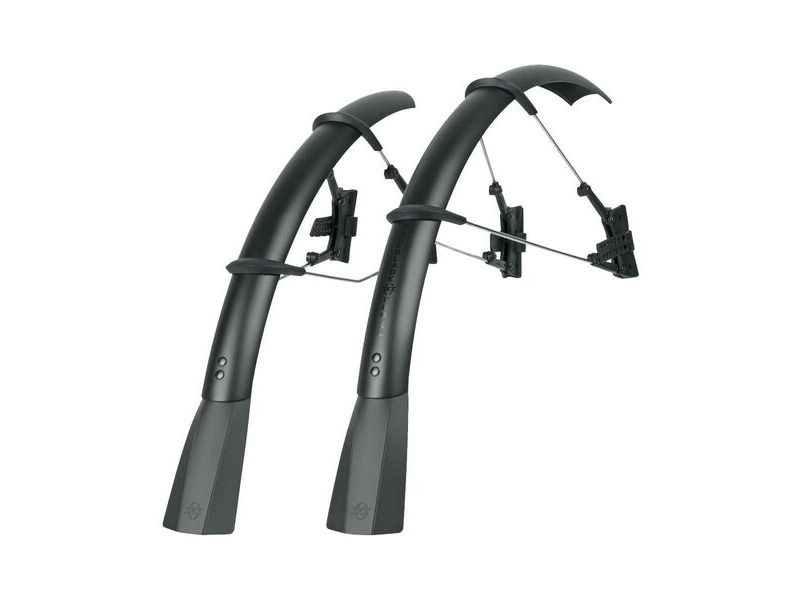 SKS Raceblade Pro Xl Stealth Series Mudguard Set Matt Black click to zoom image